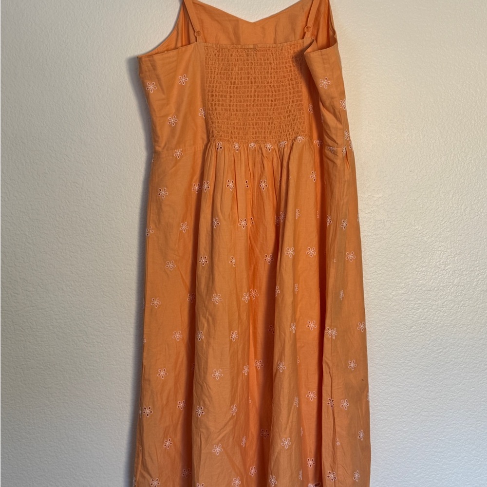 Old Navy Orange Floral Midi Dress - Picture 10 of 14